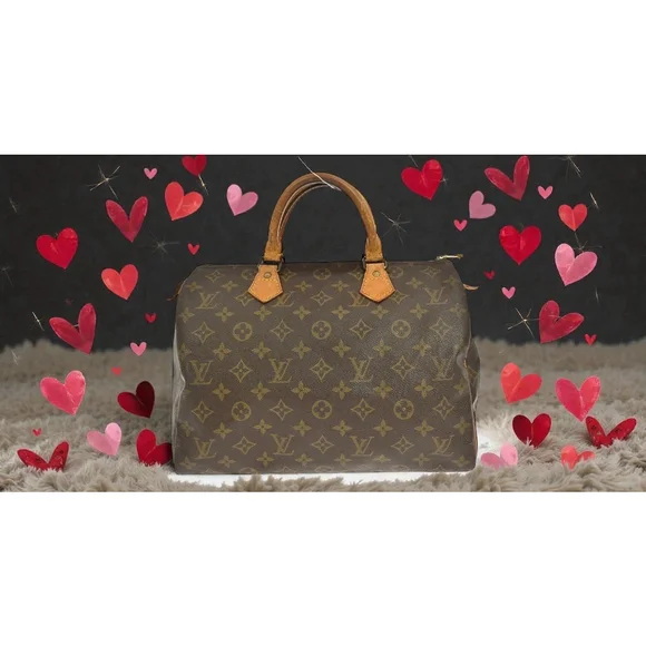 Louis Vuitton Speedy Shoulder Bag 30 Monogram, Dust Bag,Lock,key - Picture 2 of 15